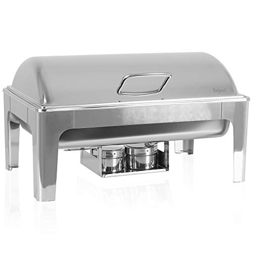 Zelsius Premium Chafing Dish mit abnehmbaren, hydraulischen Deckel | inkl. 1x 1/1 GN Edelstahl Warmhaltebehälter… – Bild 3
