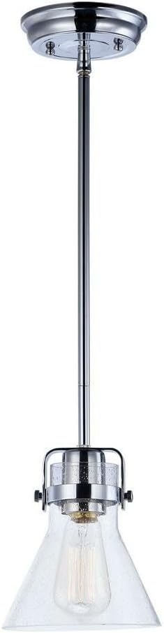 Maxim Seafarer-One Light Mini Pendant with Bulb-6 Inches Wide by 6.75 inches high-Polished Chrome Finish-False Bulb Included