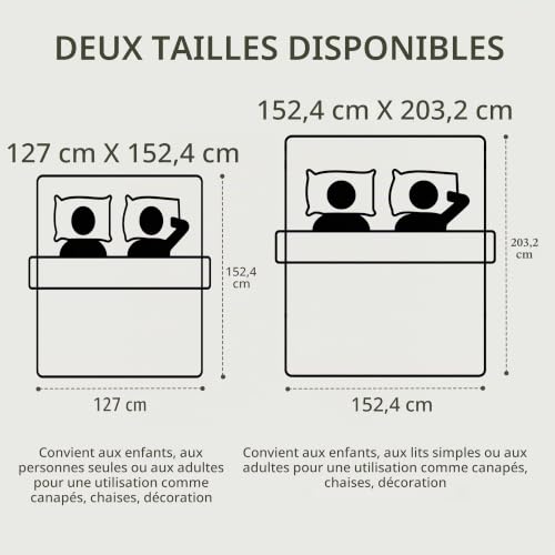 Plat de canapé doux Blagic pour soirées cocooning et décoration lit - 7