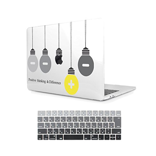TwoL 新しいMacBook Proのタッチバー13ケース 耐衝撃薄型PC材質クリスタルハードケースシェルカバー2016/2017/2018 MacBook Proの網膜13.3インチJIS配列日本語キーボードカバー付き