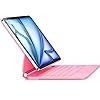 Funda de teclado para iPad Air de 13 pulgadas (M3 2025/M2, 2024), iPad Pro de 12.9 pulgadas (3/4/5/6ª generación), magnética de estilo mágico, soporte flotante en voladizo, funda de teclado