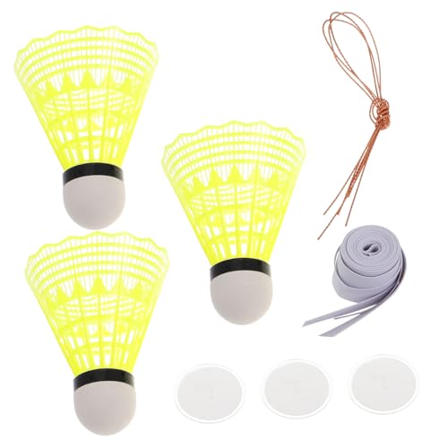 Happyyami Self Practice Badminton Training Tool Single Elastic Rope Equipment Rebound Shuttlecock
