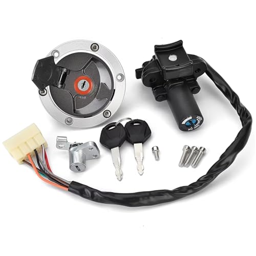 Juego de llaves para moto EX250 con bloqueo antirrobo y tapa de gasolina