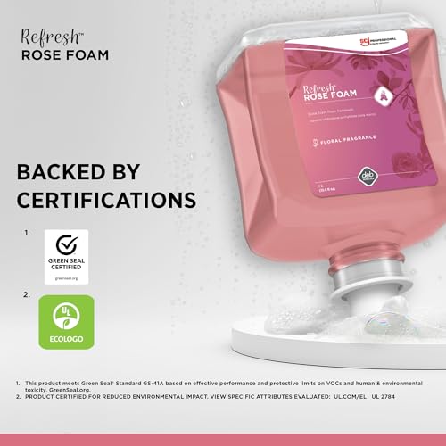 Image of SC Johnson Professional REFRESH ROSE FOAM HAND SOAP 1 LITERS, 6 PACK