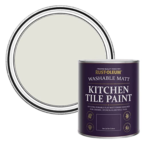 Rust-Oleum Beige water resistant Kitchen Tile Paint in Matt Finish - Portland Stone 750ml