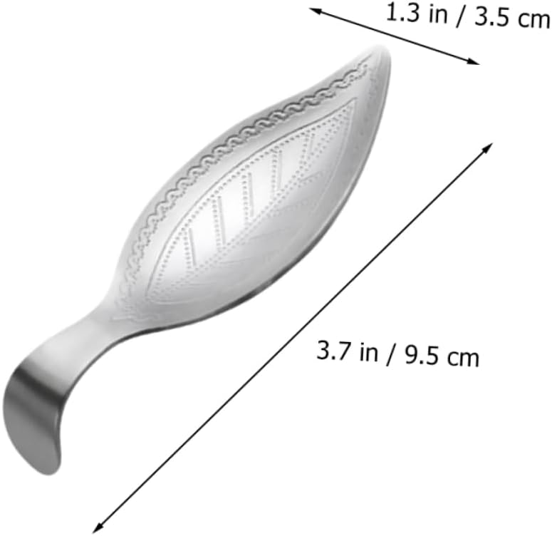 KICHOUSE Stainless Steel Teaspoon Easy Clean Simple Fuss Tea Scoop for Tea Flour Nuts