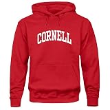 Ivysport Cornell University Hooded Sweatshirt, Classic, Red, Small