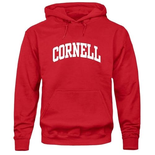 Ivysport Cornell University Hooded Sweatshirt, Classic, Red, Small