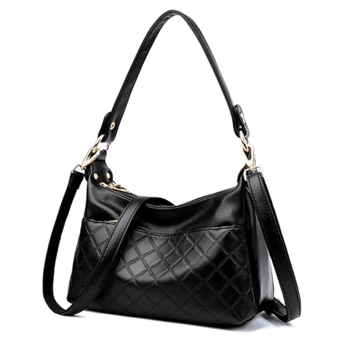 Image of Hobo Bags for Women PU Leather Crossbody Purses Trendy Shoulder Handbag Tote Bag Satchel Bag