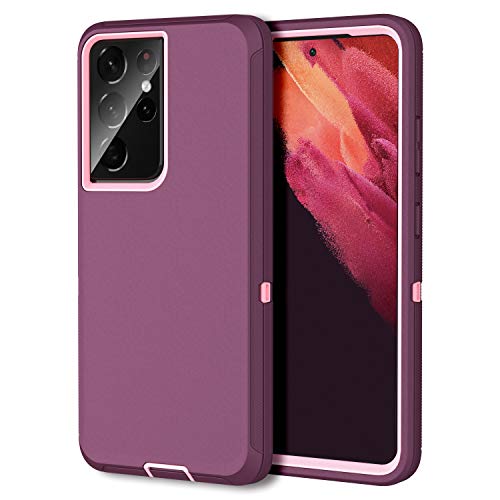 MXX Case Compatible with Galaxy S21 Ultra Case, 3-Layer Super Full Heavy…