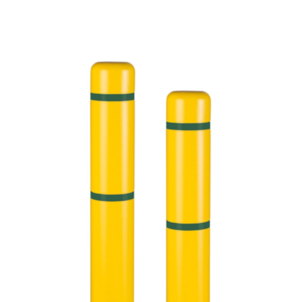 BollardGard 4" x 52" 9-Pack Bollard Cover - Innoplast (Yellow Green Tape)