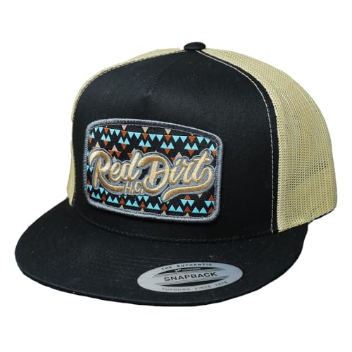 Image of Red Dirt Hat Company Gambler Black Khaki Cap