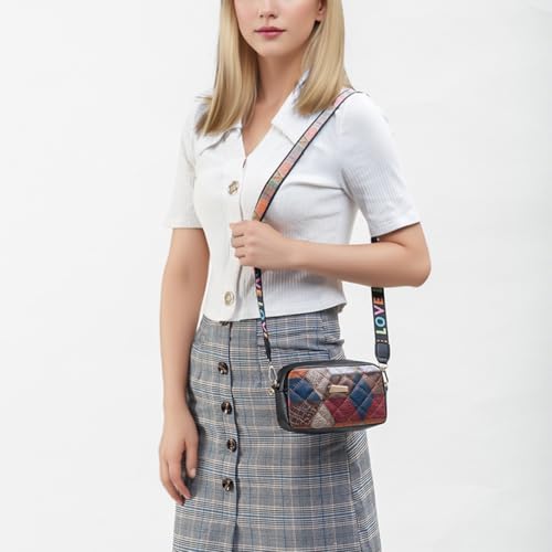 Vintage Color Block Single Shoulder Bag,Fashionable and Simple Small Square Bag,Lightweight Simple Suitable for Daily Travel2