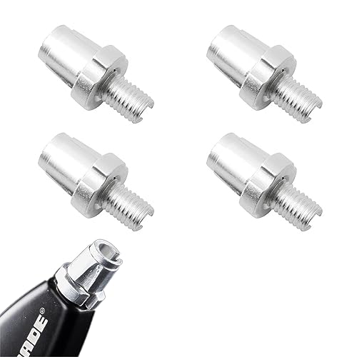 JZK 4 tuercas ajustadoras de cable de freno de bicicleta plateadas M7, 7 mm, tornillo regulador de ajuste de palanca de freno para bicicleta de montaña, carretera, MTB, tornillos de ajuste de mango de