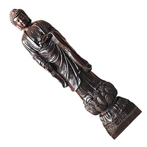 Cabilock Estatua De Buda De Madera De Agar Buda Escultura para Decoración De Hogar Exquisita Decoración De