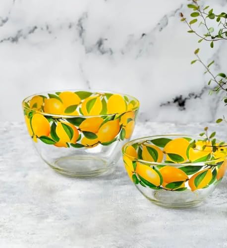 Set de 2 Tazones de Vidrio para Servir Lemons miniatura 4