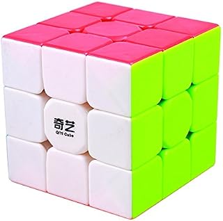BestCube Qiyi 3x3 Warrior 3x3x3 Speed Cube Stickerless Puzzle Cube,56mm