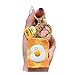 YOYUMI Portachiavi Portafortuna Cartone Animato Uovo Fritto Piccolo Viso Borsa Portachiavi Auto Ciondolo Borsa Ornamento Stile Sorriso