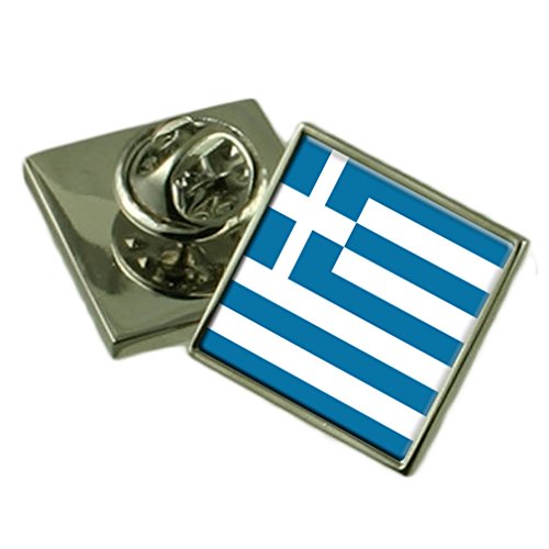 Insignia de solapa de Grecia para regalo institucional con grabado exclusivo
