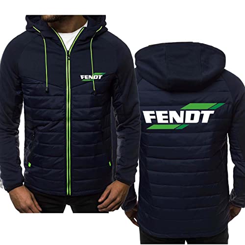 GLLUSA Sweat à Capuche pour Hommes pour Fendt Print Lightweight Long Sleeve Sweater Jumpers Jackets Coat Athletic Fashion Patchwork Top à Capuche Spring Full Zip up Pullover Cardigan-A||4XL