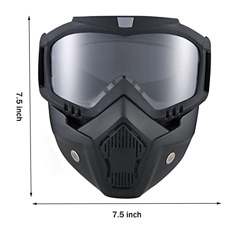 image for BROYEUR Paintball Mask Anti Fog,Tactical Full Face Mask Ski Mask Goggl
