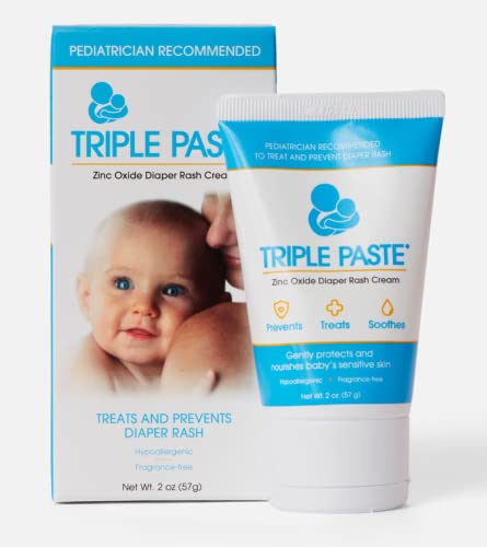 Image of Triple Paste Medicated Ointment for Diaper Rash - Fragrance Free - 2 oz - 2 pk
