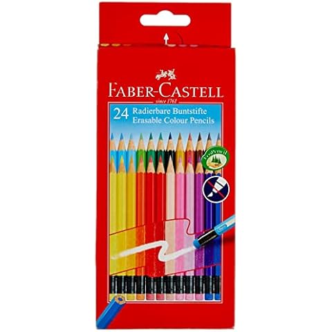 Lápices de colores borrables Faber-Castell, 24 unidades Cover
