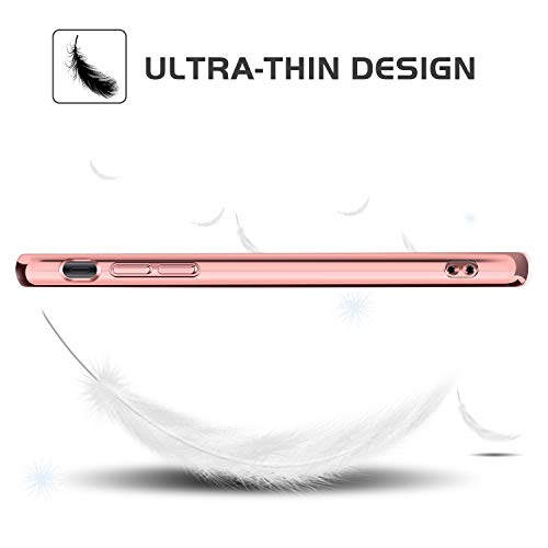 YINLAI iPhone 11 Case - Glitter Shiny Sparkly Slim Shockproof Hybrid Covers Drop Protection Girly Women Phone Case for iPhone 11 6.1 inch, Rose Gold/Pink