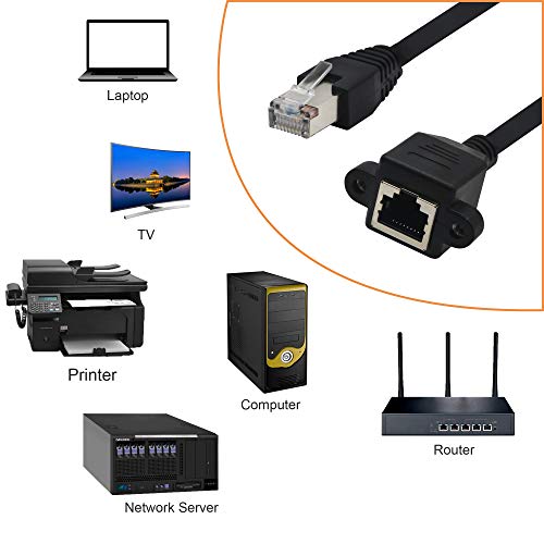 Conector Extensor RJ45 Panel FTP Cat 6 60 cm miniatura 5