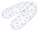 EPS-Perlenfüllung Julius Zöllner 4670016130 Stillkissen mit Perlenfüllung, bedruckte Baumwolle, Häschen und Eule, 190 cm