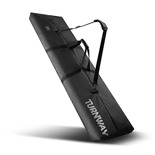 TurnWay Snowboard Bag | Store & Transport Snowboard Up to 165 cm & Extras | Waterproof - for Men, Women and Youth (Black)