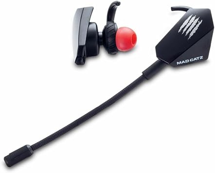 Mad Catz The E.S. Pro + سماعات الأذن للألعاب السلكية AE21CDAMBL00