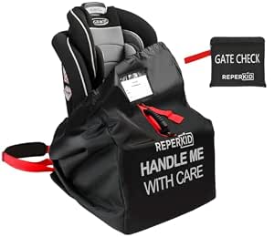Car Seat Travel Bag for Airplane, Backpack Straps, Fits Most Car Seats