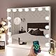 Hansong Hollywood Spiegel mit Beleuchtung Make up Spiegel mit Beleuchtung und USB Ausgang Beleuchteter Schminkspiegel 15 LED Lampen