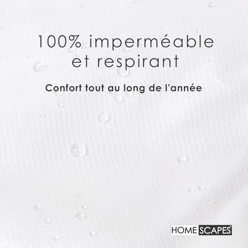 Protège Couette 260x220 Imperméable Housse Protection Lit Hypoallergénique