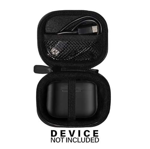 Image of Case for JLab Go Pop+,Go Air Pop, Air Tones+ / Tones, JBuds Mini True Wireless Earbuds, Compact Organizer for the Charger case and Charger Cord (Black)