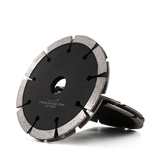 Z-LEAP Lame diamantée double Disques à tronçonner diamantés 125mm pour meuleuse d'angle, béton, brique, granit, marbre de Expert HardCeramic (pour...