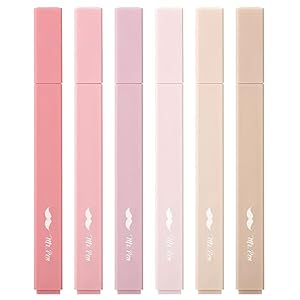 Mr. Pen- Aesthetic Highlighters, 6 pcs, Chisel Tip, Vintage Colors, No Bleed Bible Highlighter Pastel, Highlighters Assorted Colors, Pastel Highlighter Set, Cute Highlighters