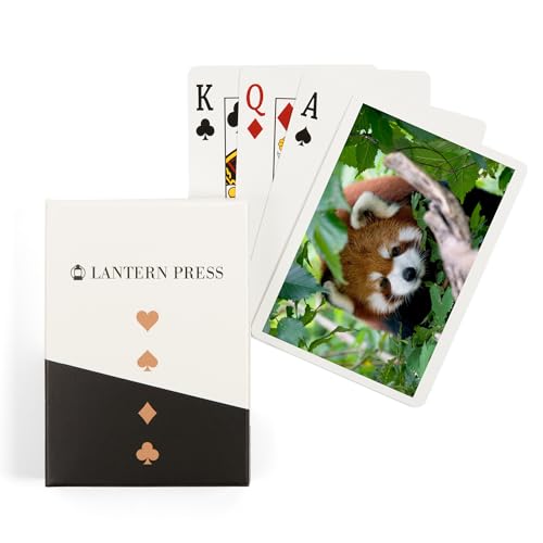 Lantern Press Red Panda, 52 cartas poker para adultos