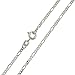 Produktbild Figarokette 925 Silber Weiss Breite 1,90mm Unisex Panzerkette 5+1 Silberkette Halskette NEU (42 Zentimeter)