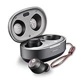 GUNING S2 2nd Active Noise Cancelling Wireless Earbuds, Immersive Sound,Clear Call,in Ear Detection,Build in Mic,36H Playtime with Metal Smart Charging Case,IPX5 Waterproof Sport Black Headphones