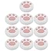 Produktbild Cat Paw Daumengriffkappen 10 Stück Ersatz Silikon Daumengriffe Analoge Stick Abdeckung Joystick Kappe Abdeckung Universal für Switch für Switch Lite(Rosa Pfote auf Weiß)