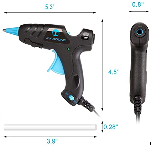 Hot Glue Gun Mini Glue Gun - Maxdone Glue Gun Kit Glue Sticks 30Pcs Crafting High Temp Heat Up Fast Small Clear And Colored Sticks, Ideal For Quick Repairs Diy Projects Arts Classroom 20W New Releases #TOP3