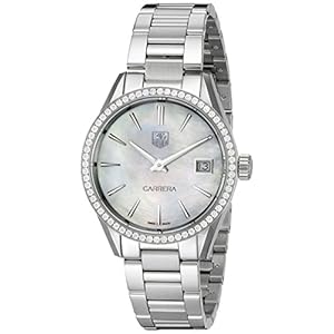TAG Heuer Women’s WAR1315.BA0778 Carrera Analog Display Swiss Quartz Silver Watch