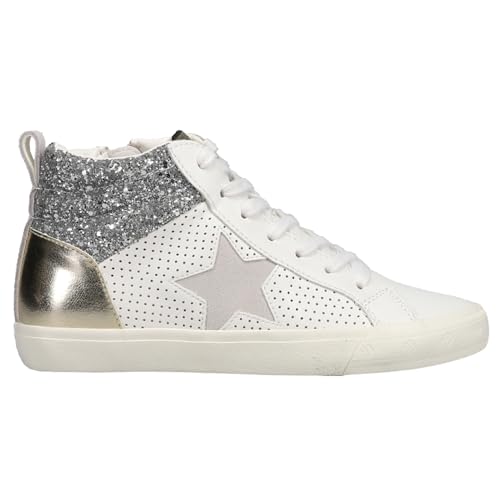 VINTAGE HAVANA Womens Lester Perforated High Slip On Sneakers Shoes Casual - Grey