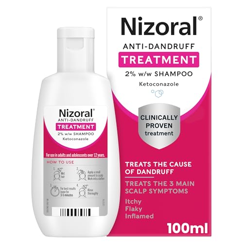 15% off - Nizoral Anti-Dandruff Treatment Shampoo, Treats and Prevents Dandruff, Clinically Proven to Control Itchy & Flaky Scalps, Contains Ketoconazole, 1 x 100ml
