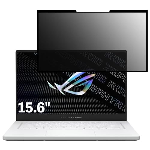 ASUS ROG Zephyrus G15 GA503RW 15.6インチ 16:9 向け 粘着式 覗き見防止フィルター プライバシーフィルター パソコン PC 液晶保護フィルム ブルーライトカット 反射防止 着脱簡単 保護シート 着脱式