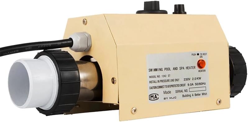 Pool Hot Tub Heater 3KW Electric Water Heater Thermostat for Swimming Pool Bathtub SPA Bath for Massage Hot Tub(3000W)