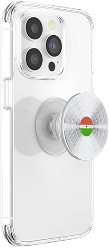 Miniatura 2 de PopSockets Agarre para teléfono con soporte expandible, agarre adhesivo - plateado