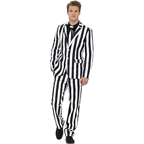 Herren Kostüm Anzug Gauner Streifen Karneval Fasching Party Gr.L Cover